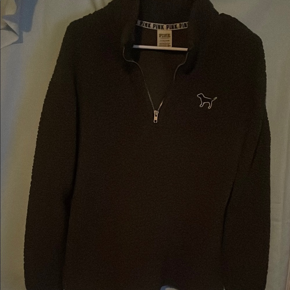 Victoria's Secret PINK Black Fleece Pullover